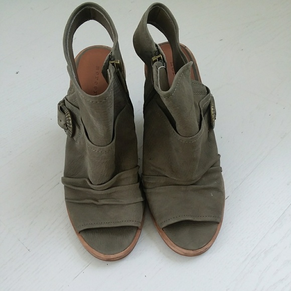 NEW GREEN LEATHER WESTERN ANKLE BOOTIES CASUAL - Picture 3 of 4